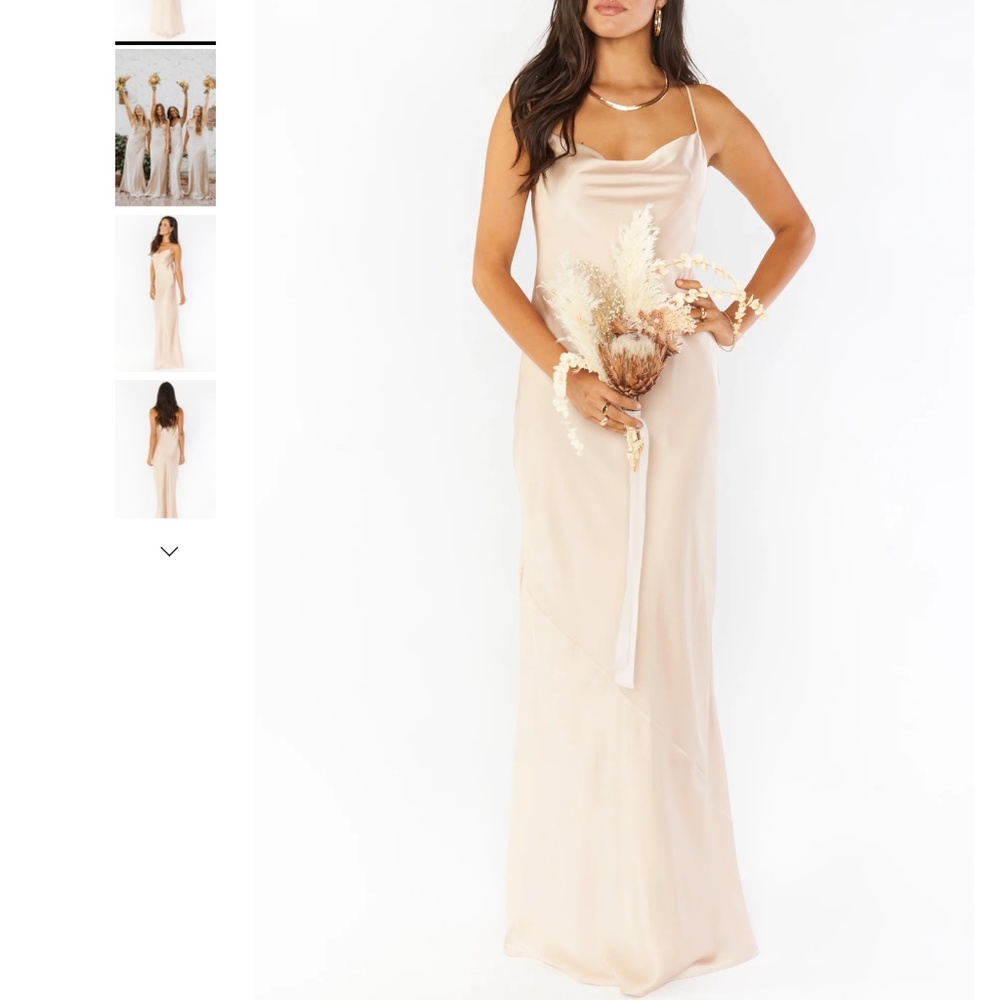 Tuscany Maxi Slip Dress - Champagne Luxe Satin